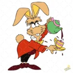 Liebre de Marzo Alicia en el País de las Maravillas Vector SVG PNG