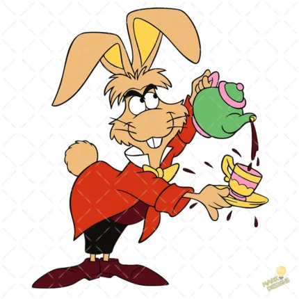 Liebre de Marzo Alicia en el País de las Maravillas Vector SVG PNG