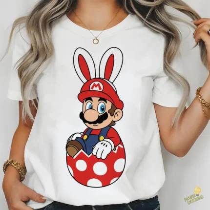 Mario Conejo de Pascua Vector - Diseño para Fiestas y Camisetas