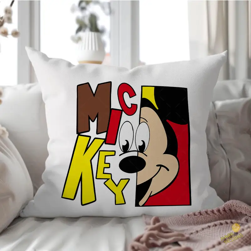 Mickey Mouse Diseño Dividido con Nombre - Vector para Sublimados Mickey Mouse Diseño Dividido con Nombre - Vector para Sublimados