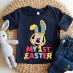 Mickey Mouse Easter Vector - Diseño My 1st Easter con Orejas de Conejo