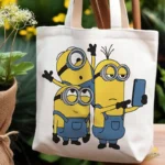 Minions Kevin, Stuart y Bob Tomando una Selfie - Vector Divertido