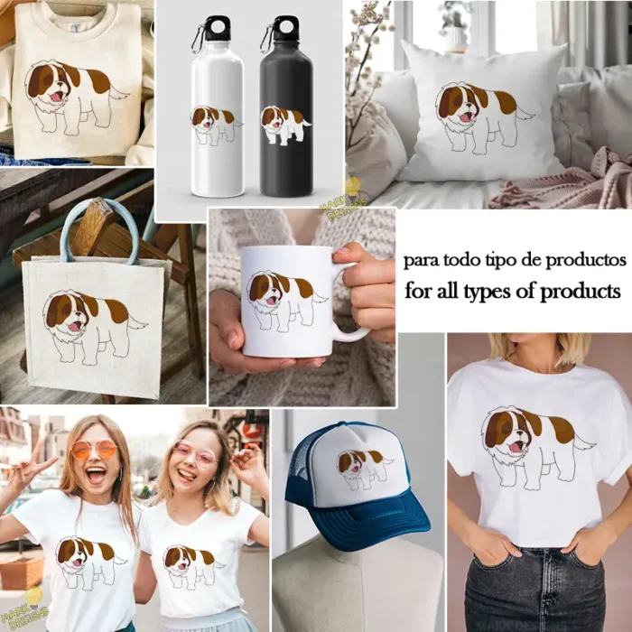 Niebla el Perro San Bernardo de Heidi - Vector de Anime Clásico