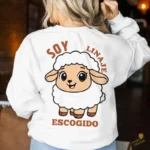 Ovejita Linaje Escogido Vector - Diseño Cristiano Infantil para Camisetas
