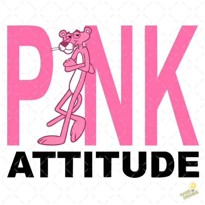 pantera rosa vector, pink attitude