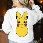 Pikachu de Pascua con Orejas de Conejo - Vector para Sublimación