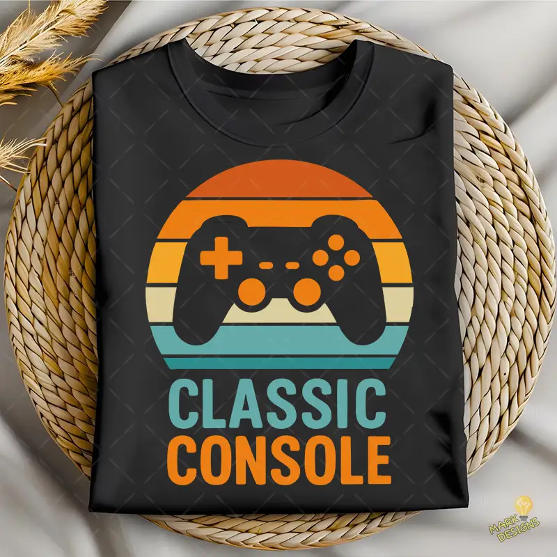 Retro Gaming SVG - Diseño Classic Console para Camisetas y Posters Retro Gaming SVG - Diseño Classic Console para Camisetas y Posters