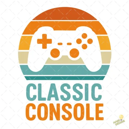 Retro Gaming SVG - Diseño Classic Console para Camisetas y Posters