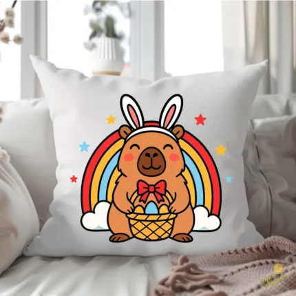 Vector Carpincho Kawaii Pascua - Ilustración de Conejo Carpincho para Sublimación