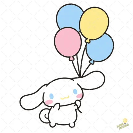 Vector Cinnamoroll Cumpleaños - Ilustración Kawaii para Camisetas y Sublimación