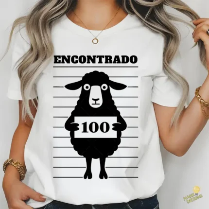 Vector Cristiano Encontrado - Ilustración de la Oveja 100 para Sublimación y Regalos