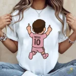 Vector Gratis Lionel Messi Inter Miami Celebración Rosa 10 para Sublimación