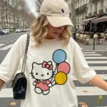 Vector Hello Kitty Cumpleaños - Ilustración para Camisetas y Decoración