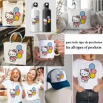 Vector Hello Kitty Cumpleaños - Ilustración para Camisetas y Decoración