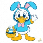 Vector Pato Donald Pascua - Ilustración de Disney para Camisetas y Tazas
