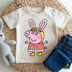 Vector Peppa Pig Pascua - Ilustración Infantil para Camisetas y Cumpleaños