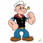 Vector Popeye para Sublimación y Corte SVG AI PNG Editable