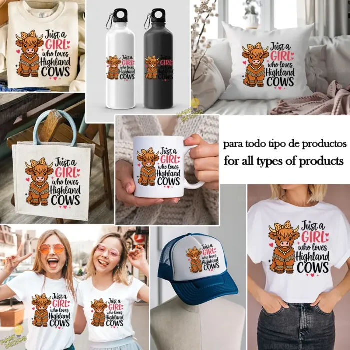 Vector Vaca con Lazo y Perlas - Ilustración Kawaii para Camisetas y Tazas