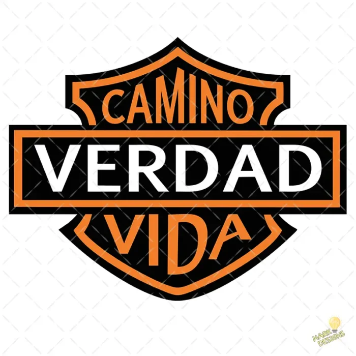 Camino Verdad Vida Estilo Harley Vector para sublimación
