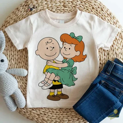 Charlie Brown y Niñita Pelirroja Vector de Sublimación Peanuts