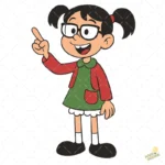 Chilindrina Señalando El Chavo Animado Vector para Sublimación