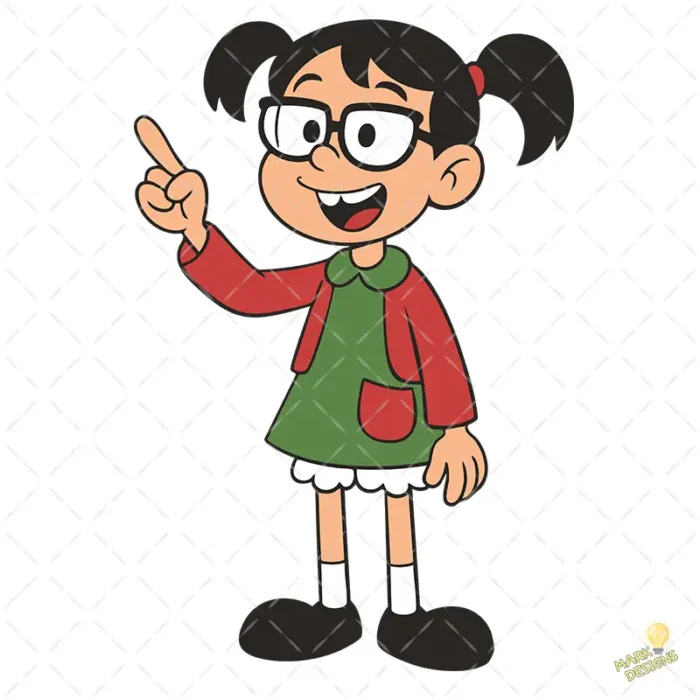 Chilindrina Señalando El Chavo Animado Vector para Sublimación