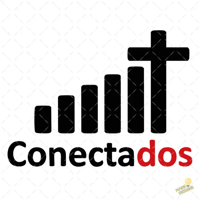 Conectados con Dios Vector Señal Cruz para sublimación
