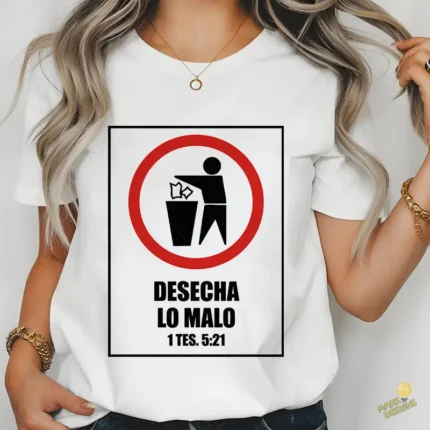 Desecha lo Malo Vector Señal Bíblica para sublimación