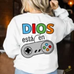 Dios está en Control Vector Gamer cristiano para sublimación