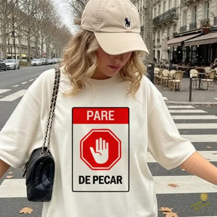 Diseño Cartel Cristiano Pare de Pecar Vector para Sublimar