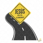 Diseño Logo Cristiano Jesús es el Camino Vector para Sublimar