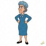 Doña Clotilde La Bruja del 71 Vector para Sublimación Clásico