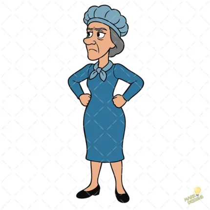 Doña Clotilde La Bruja del 71 Vector para Sublimación Clásico