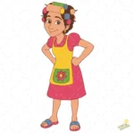 Doña Florinda El Chavo Animado Vector Clásico para Sublimación