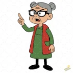 Doña Nieves El Chavo Animado Vector de Bisabuela para Sublimación