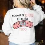 El Amor de Dios lo Cura Todo Vector Curita para sublimación