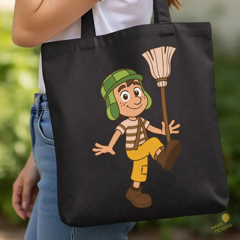 El Chavo Animado con Escoba Vector para Sublimación Clásico El Chavo Animado con Escoba Vector para Sublimación Clásico