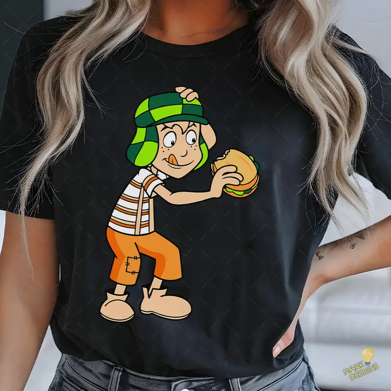 El Chavo del Ocho con Torta de Jamón Vector para Sublimación El Chavo del Ocho con Torta de Jamón Vector para Sublimación
