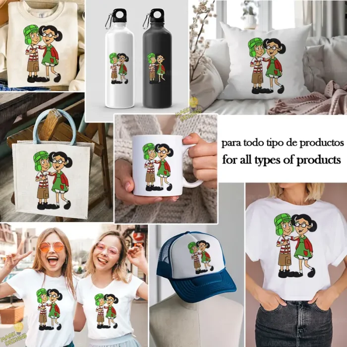 El Chavo y la Chilindrina Amigos Vector para Sublimación El Chavo