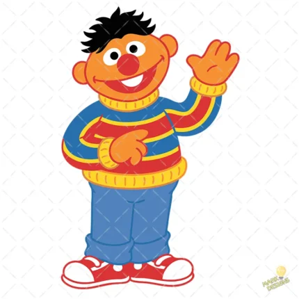 Enrique Plaza Sésamo Vector para Sublimación Personaje Infantil