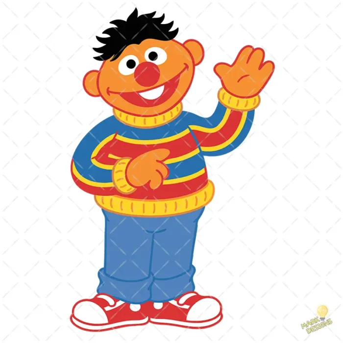 Enrique Plaza Sésamo Vector para Sublimación Personaje Infantil