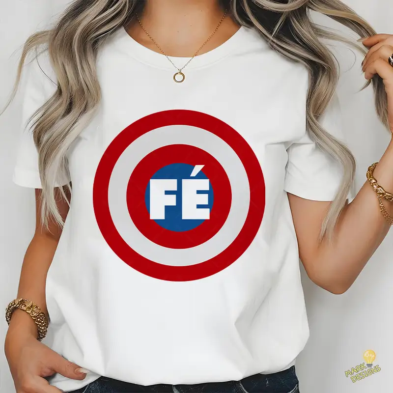 Escudo de la Fé Estilo Capitán América Vector para sublimación Escudo de la Fé Estilo Capitán América Vector para sublimación