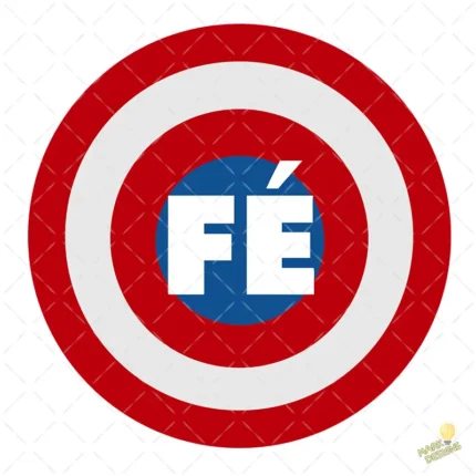 Escudo de la Fé Estilo Capitán América Vector para sublimación