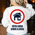 Esta Casa Sirve a Dios Vector Señal para sublimación