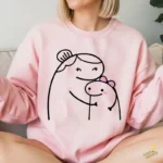 Flork Abuela Abrazando a su Nieta Vector para Sublimación