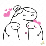 Flork Abuela con Nietos Vector para Sublimación de camisetas y más