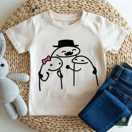 Flork Abuelo con Sombrero y sus dos Nietos Vector para Sublimar