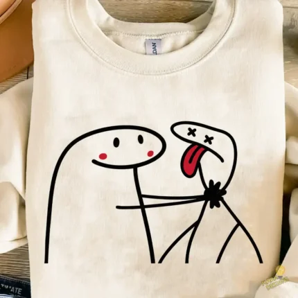 Flork Ahorcando a otro Vector para Sublimación de Humor Negro