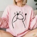 Flork Bailando con Notas Musicales Vector para Sublimación