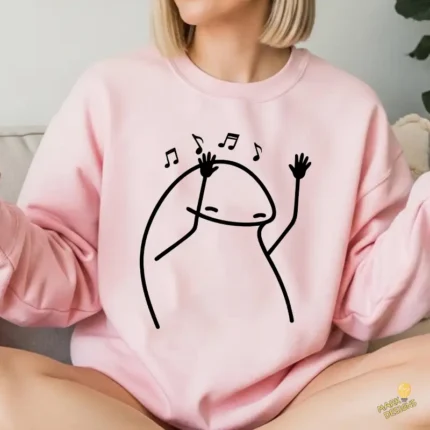 Flork Bailando con Notas Musicales Vector para Sublimación